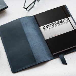 Vintage Distressed Leather A5 Moleskine Artist Brush Pencil Organizer Case  / A5 Sketchbook Notebook Leather Cover Document Portfolio NA505B -   Denmark