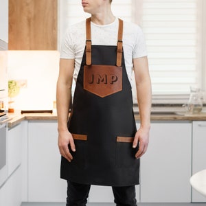 Handmade leather apron,Custom apron with pockets,Cooking apron men,Monogrammed apron for men,Woodworking apron,Bbq apron men,Barista apron