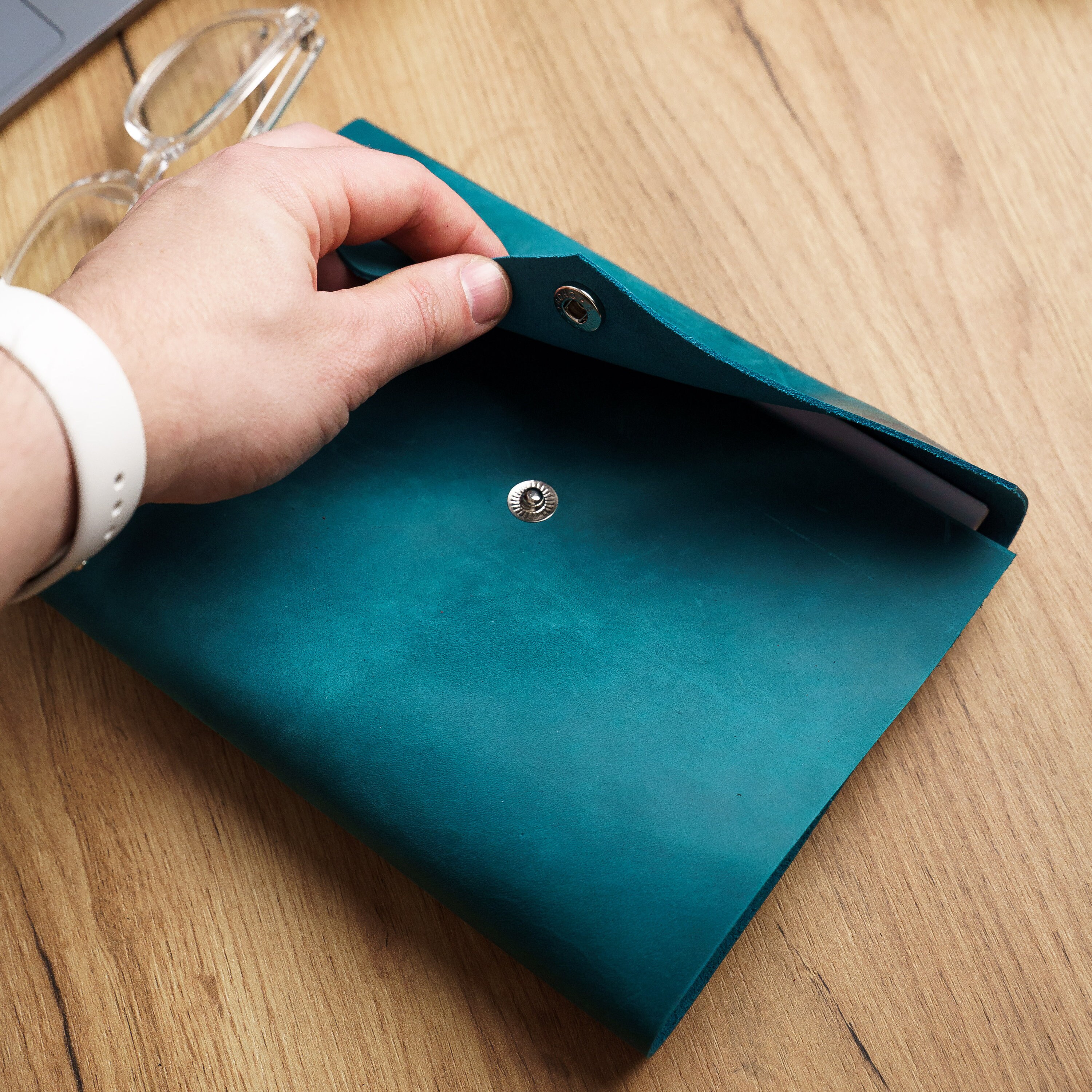 Leather Binder A4leather Binder Coverrefillable Leather Etsy Singapore