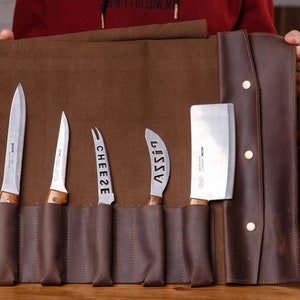 Bolsa de cuchillos chef, Rollo de cuchillos de chef, Rollo de