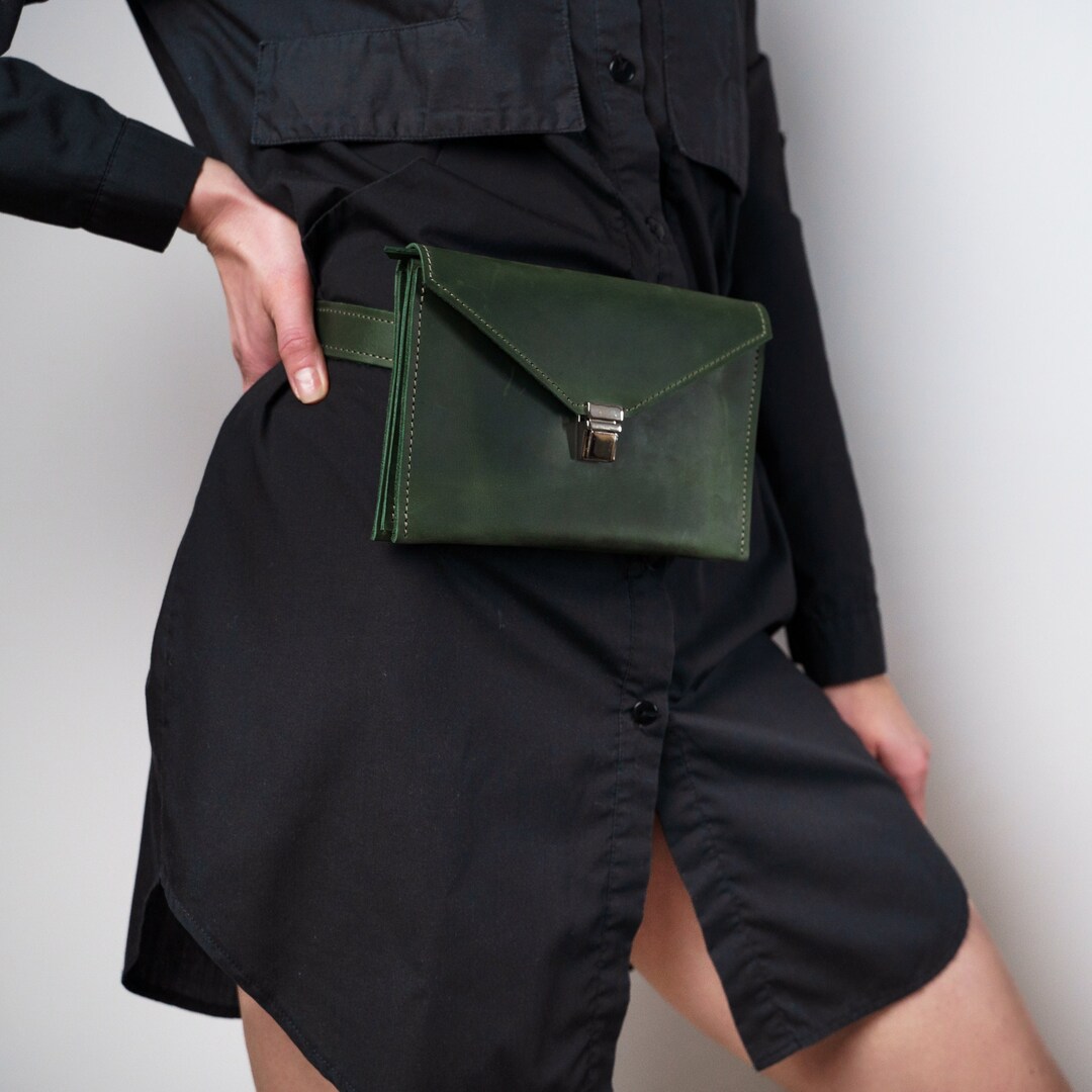 Custom Leather Belt Bag,leather Belt Bag Women,personalized Waist Bag