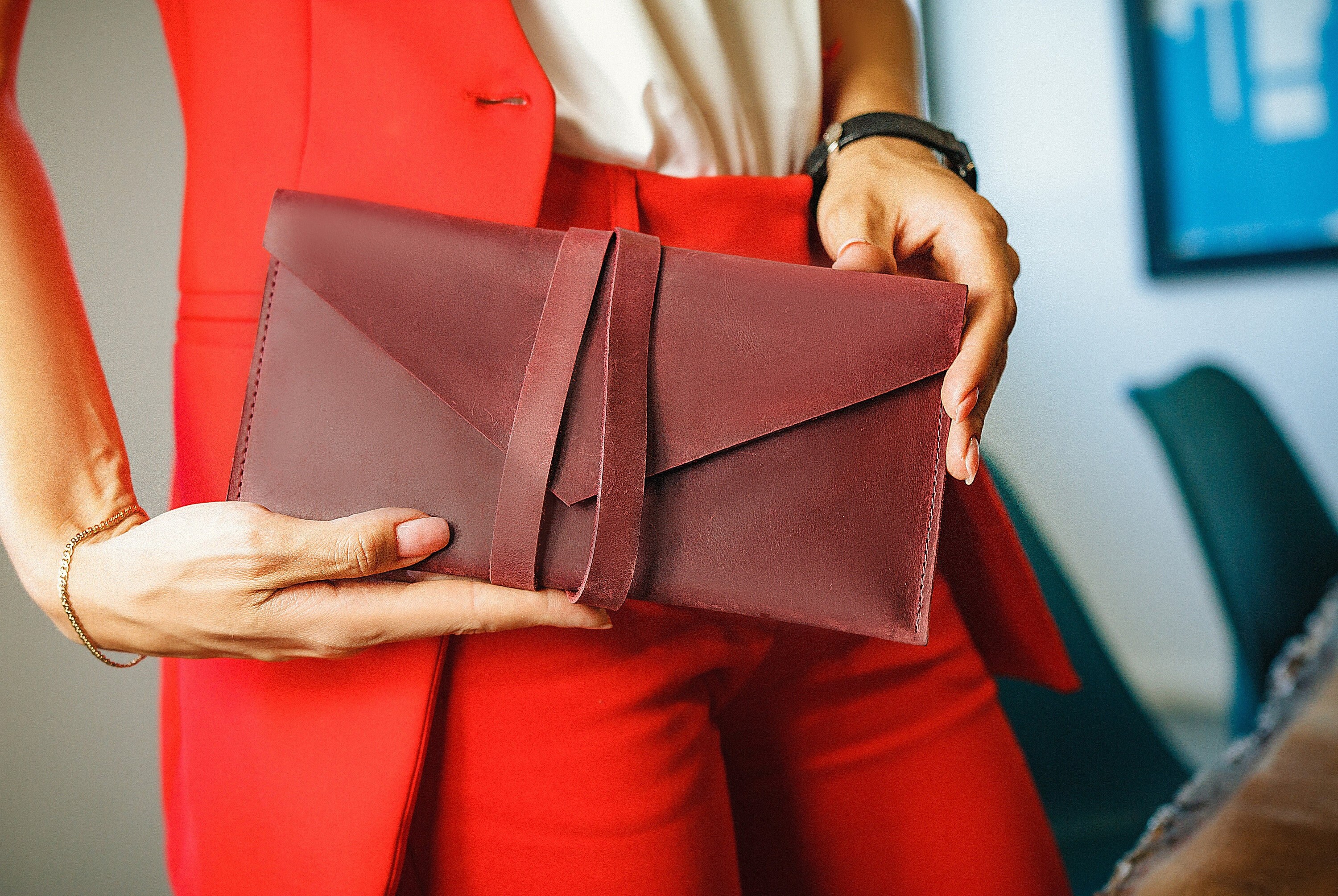 Leather Envelope Clutch — MADE GREAT IN