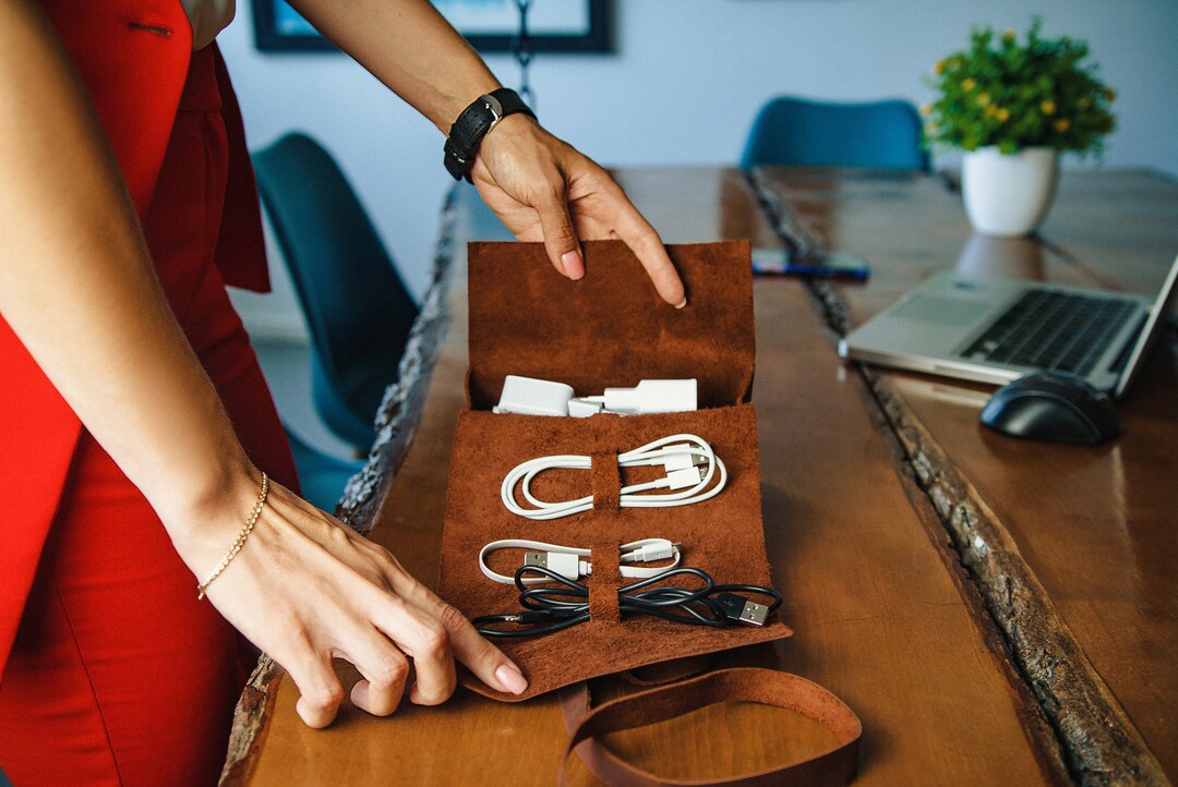 Leather Cord Organizer,leather Cable Organizer,leather Cord Wrap