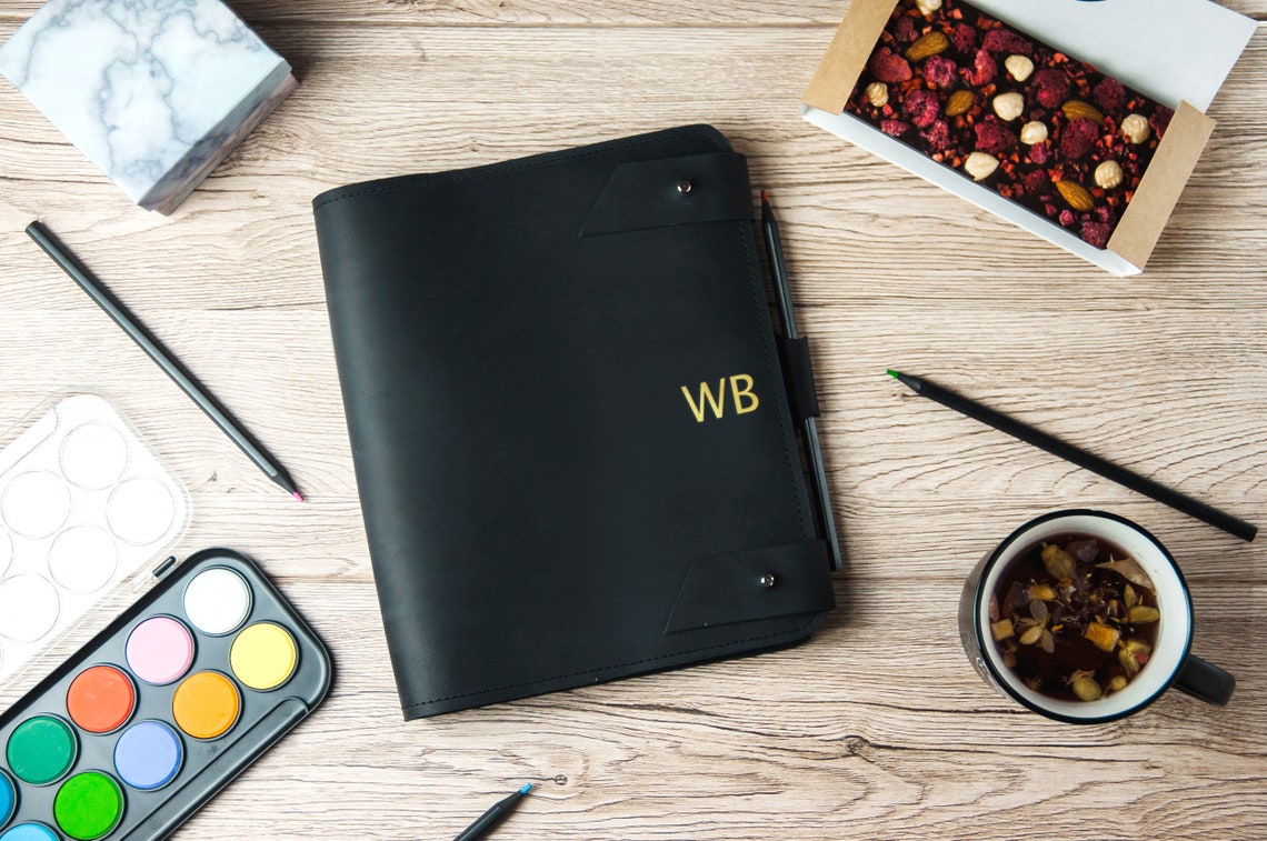 Leather Binder 3ringleather Binder Coverpersonalized Etsy