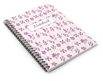 Vintage flower Spiral Notebook - Perfect for Journaling, School, Gift, Busy mom dairy, Planning