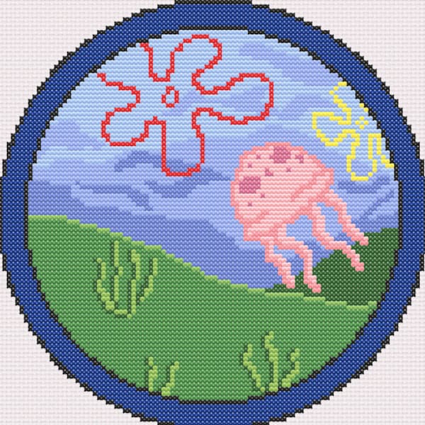 Jelly Fish Fields - Cross Stitch Pattern
