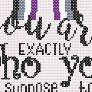 Asexual Pride Rainbow - Cross Stitch Pattern