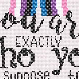 Gender Fluid Pride Rainbow - Cross Stitch Pattern