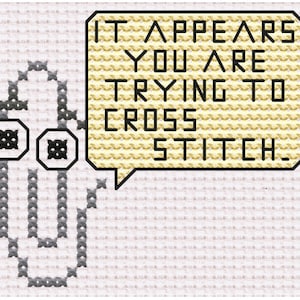 90s Microsoft Clippy - Cross Stitch Pattern