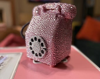 MADE TO ORDER - Bedazzled Coin Bank Phone