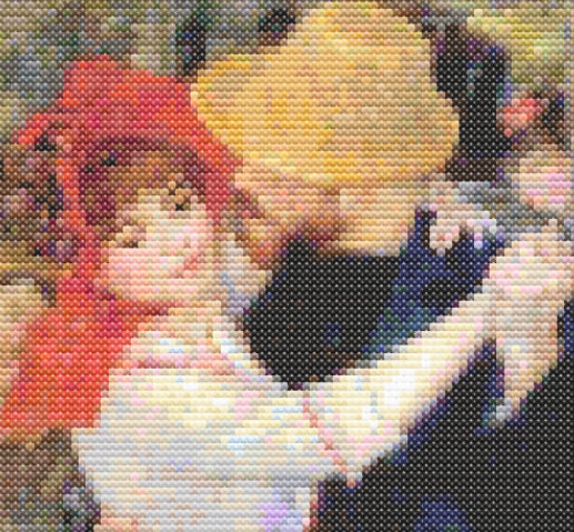 ピエール＝オーギュスト・ルノワール作「ブージヴァルのダンス