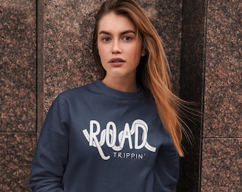 Sudadera Road Trippin': Camiseta unisex de acampada y aventura