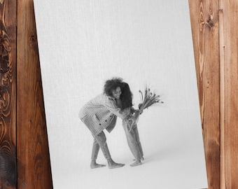 Personligt porträttcanvastryck, anpassat foto till canvas, inramad väggkonst