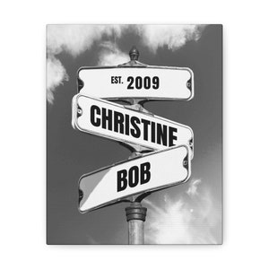 Personalized Family Name Street Sign Art (Digital File)