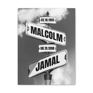 Personalized Family Name Street Sign Print: Vintage Style (Digital File)
