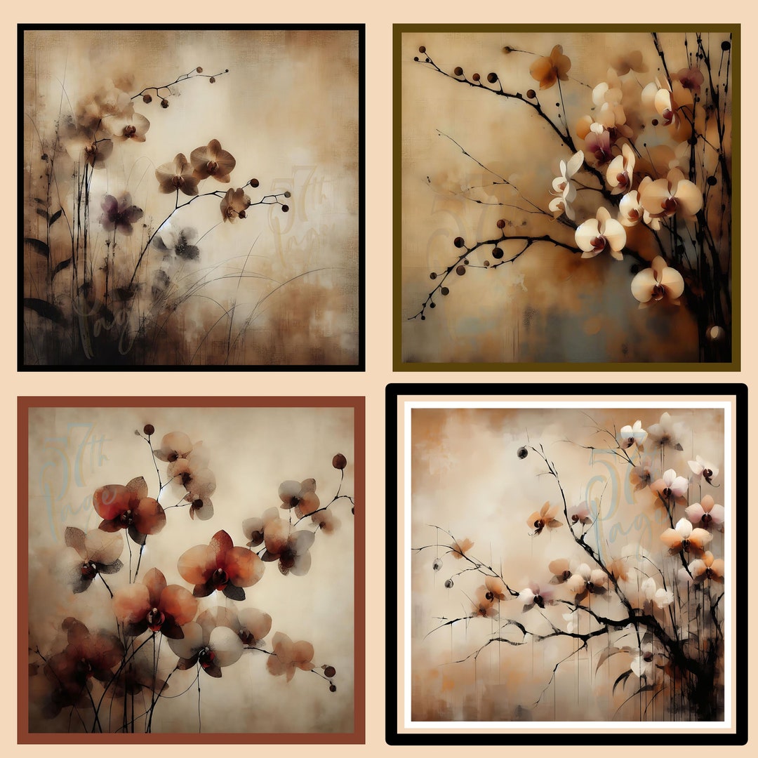 Abstract Flower Canvas Print - Wabi-Sabi Calla Bloom