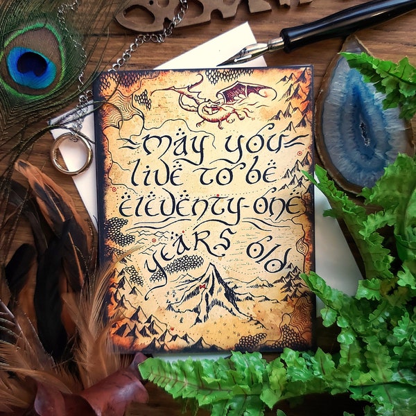Lord of Rings Birthday Card - Etsy