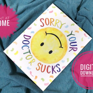 Printable Digital Card for Disabilities and Chronic Illness - Funny Healthcare Card  - Get Well Soon Alternative for Spoonies