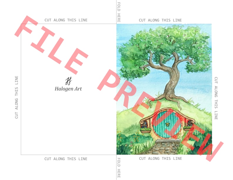 Printable Hobbit Party Card Instant Digital Download File LOTR ...