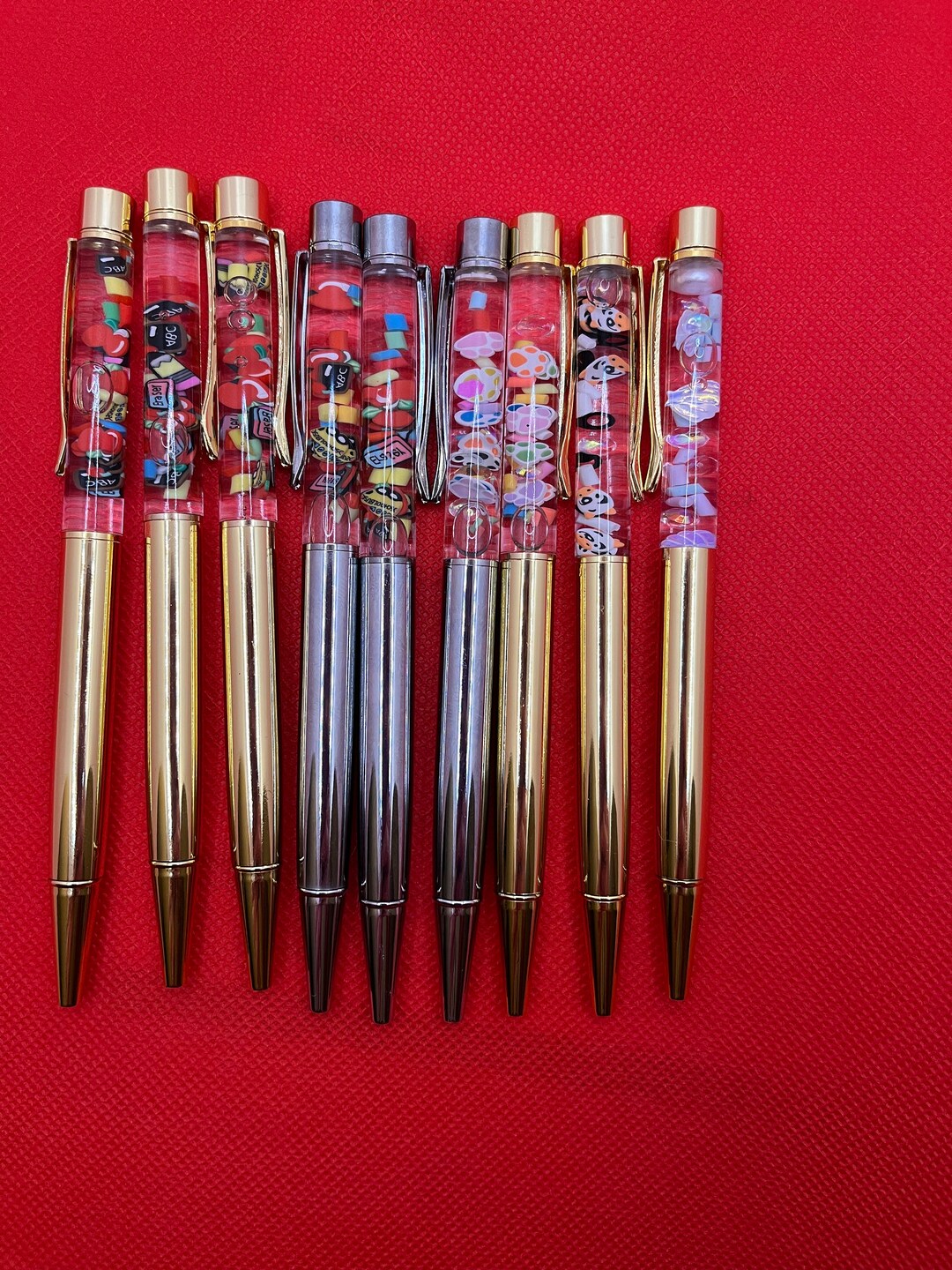 Floating Pen Snowglobe Pen Etsy