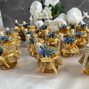 Tarros de miel con brillo personalizados