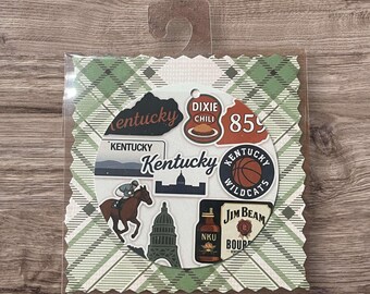 Kentucky Christmas Ornament – Bluegrass State Icons, Bourbon, Horses, Local Pride Holiday Decoration