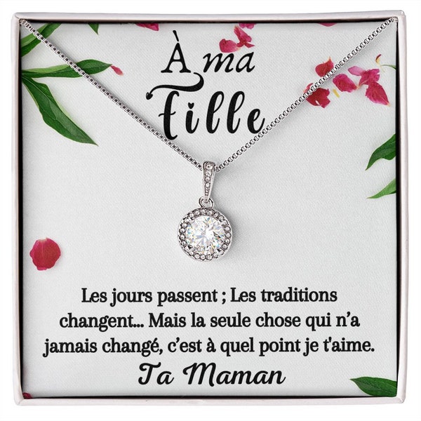 À ma fille, Cadeau pour la fille, Cadeau de noel Cadeau d'anniversaire pour la fille, Collier pour fille, Necklace for daughter