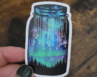 The Galaxy In A Jar Sticker