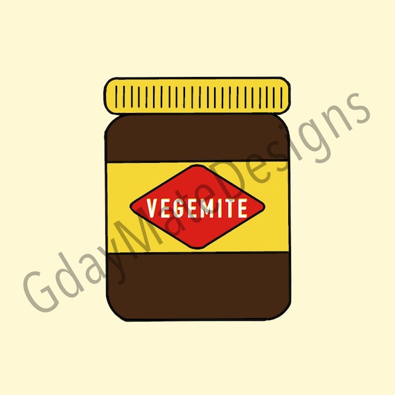 Classic Color Vegemite Jar Vegemite Wall Art Aussie Art Etsy Australia