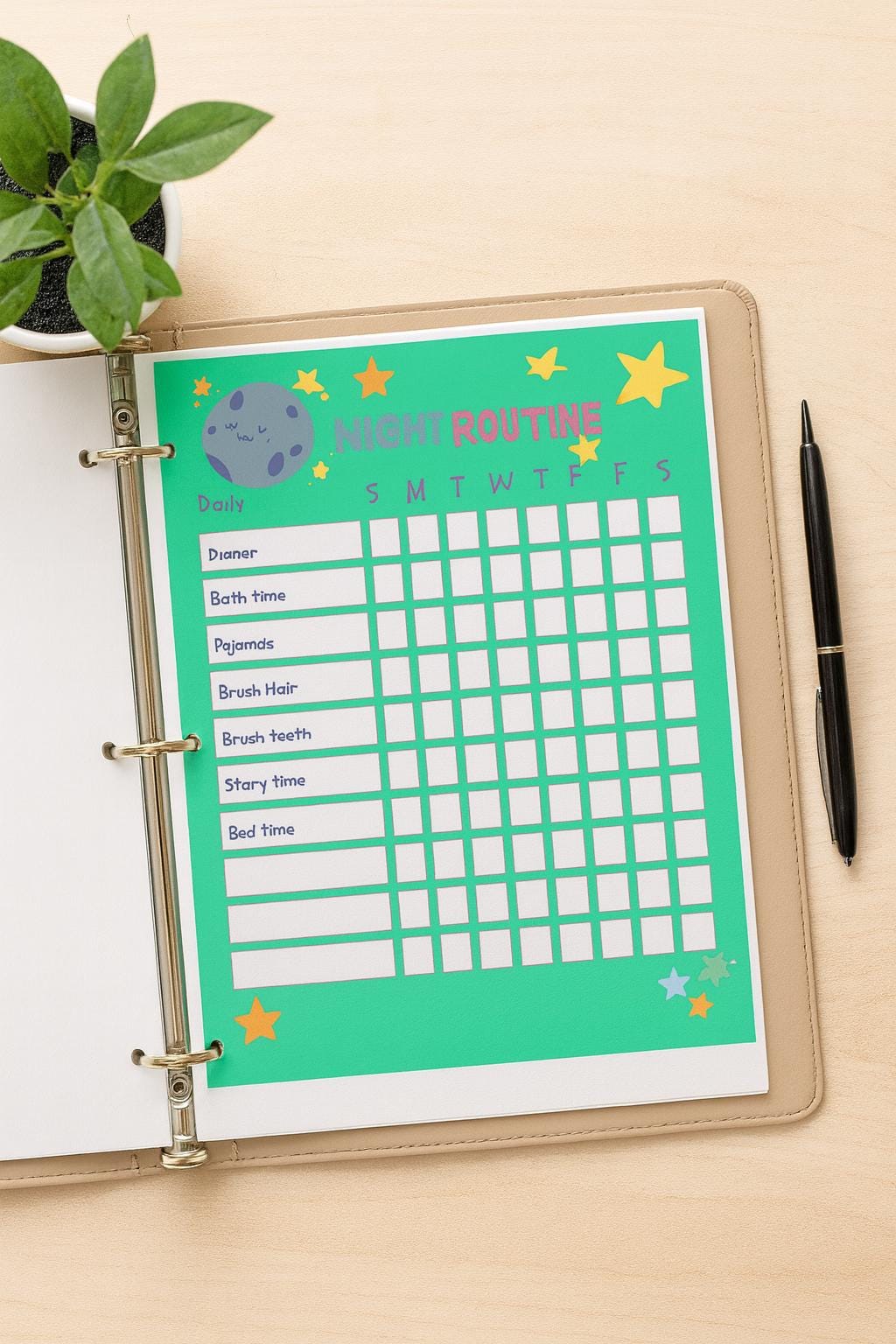 Digital** Kids Visual Chore Tracker Printable Worksheet - Etsy