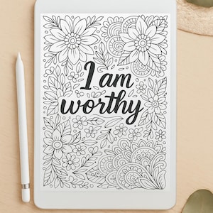 Positive Affirmation Coloring Book