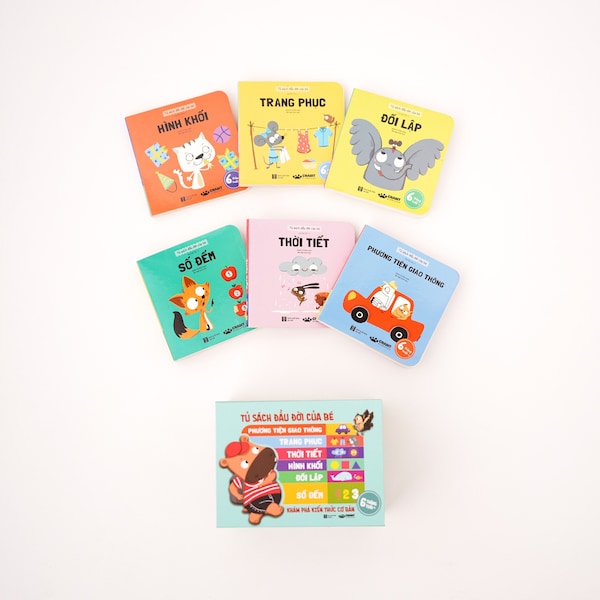 Vietnamese Flip-Flap Children's Books: Interactive Learning Set| Interactive Vietnamese books for kids