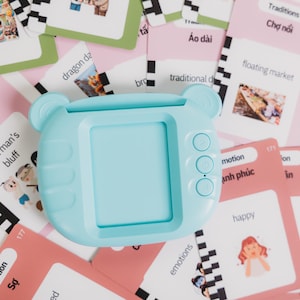 Blue Southern Vietnamese-English flashcard reader (Southern accent)| Learn Vietnamese and English new words for baby