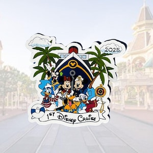 Disney 1st Cruise Sticker- Cruise Ship Door Decor- Fish Extender- Vinyl Sticker