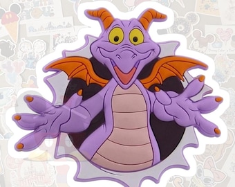 Disney Figment Waterproof Sticker- Pixie Dust loot-Gloss Vinyl-Decal, Water Bottle, Laptop, Planner-Nostalgia Original