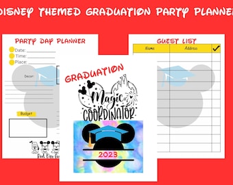 Graduation Party Planner-Digital Download- Binder Ready Printable- Mouse Ears- Grad Party Class of 2023