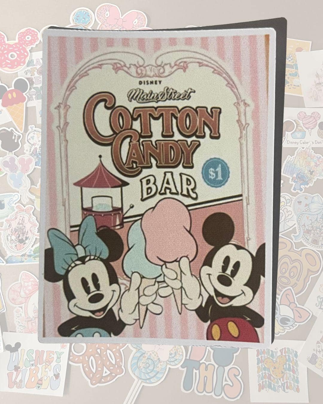 Disney Cotton Candy Bar Pastel Sign Sticker- Pixie Dust Loot-trip Gifts ...