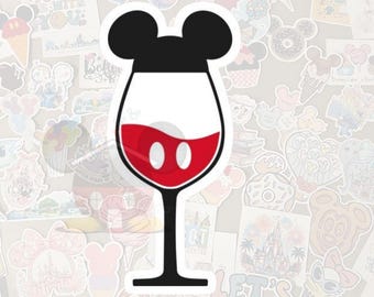 Disney Wine Sticker- Pixie Dust loot-Gloss Vinyl-Decal, Water Bottle, Laptop, Planner-Disnerd Single-Trip Gift- Disney Adult Beverages Epcot