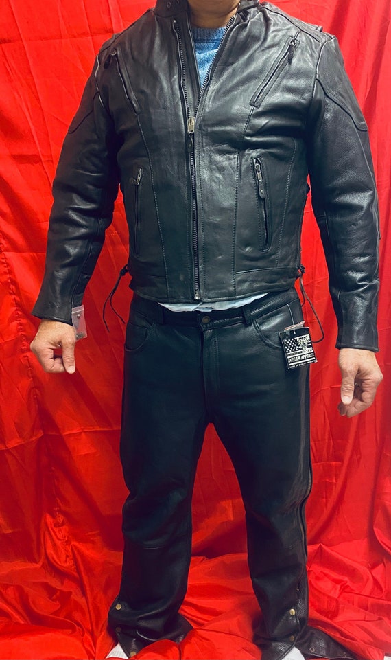 Genuine leather 90s jacket - Gem