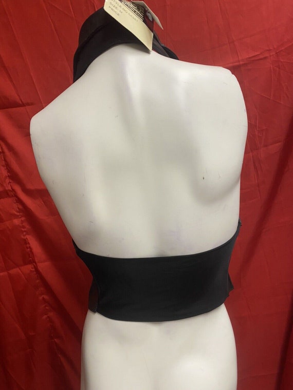 Vintage Collar Biker Vest With Zippers - image 3