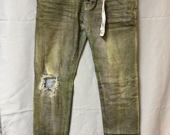 P001 skinny jeans van paars merk, nieuw