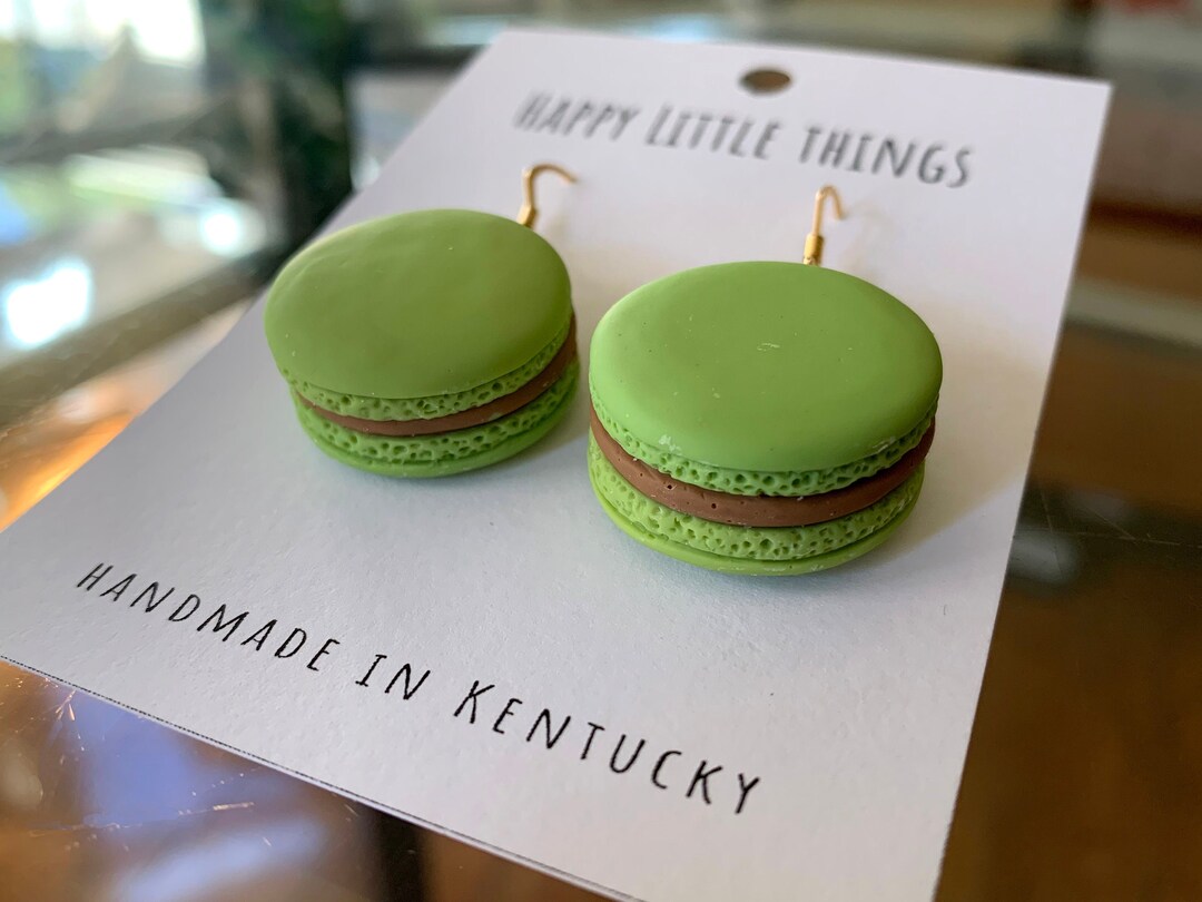 French Macaron Drop Earrings/match Macaron Earrings/macaron Lover Gifts