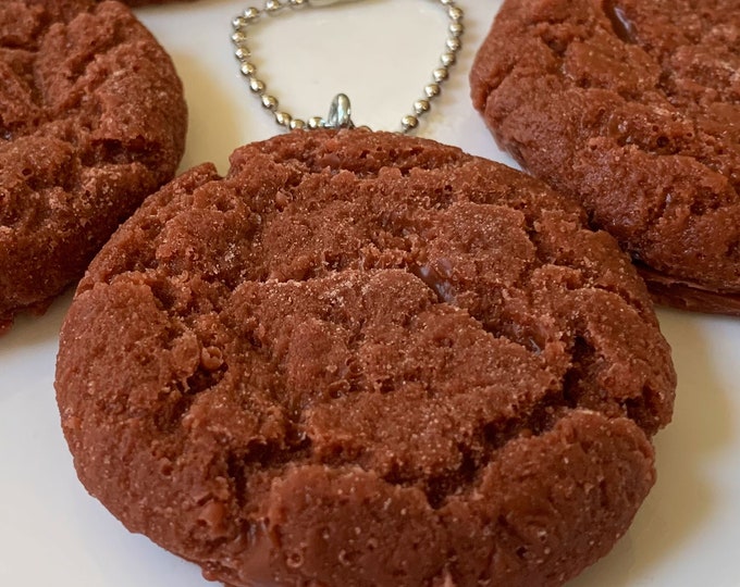 Ginger Molasses Cookies Keychain, Funny Keychain, Silly Gift for Friends, Food Accessory, Cookie Lover Gifts, Free Gift, Free Gift Box