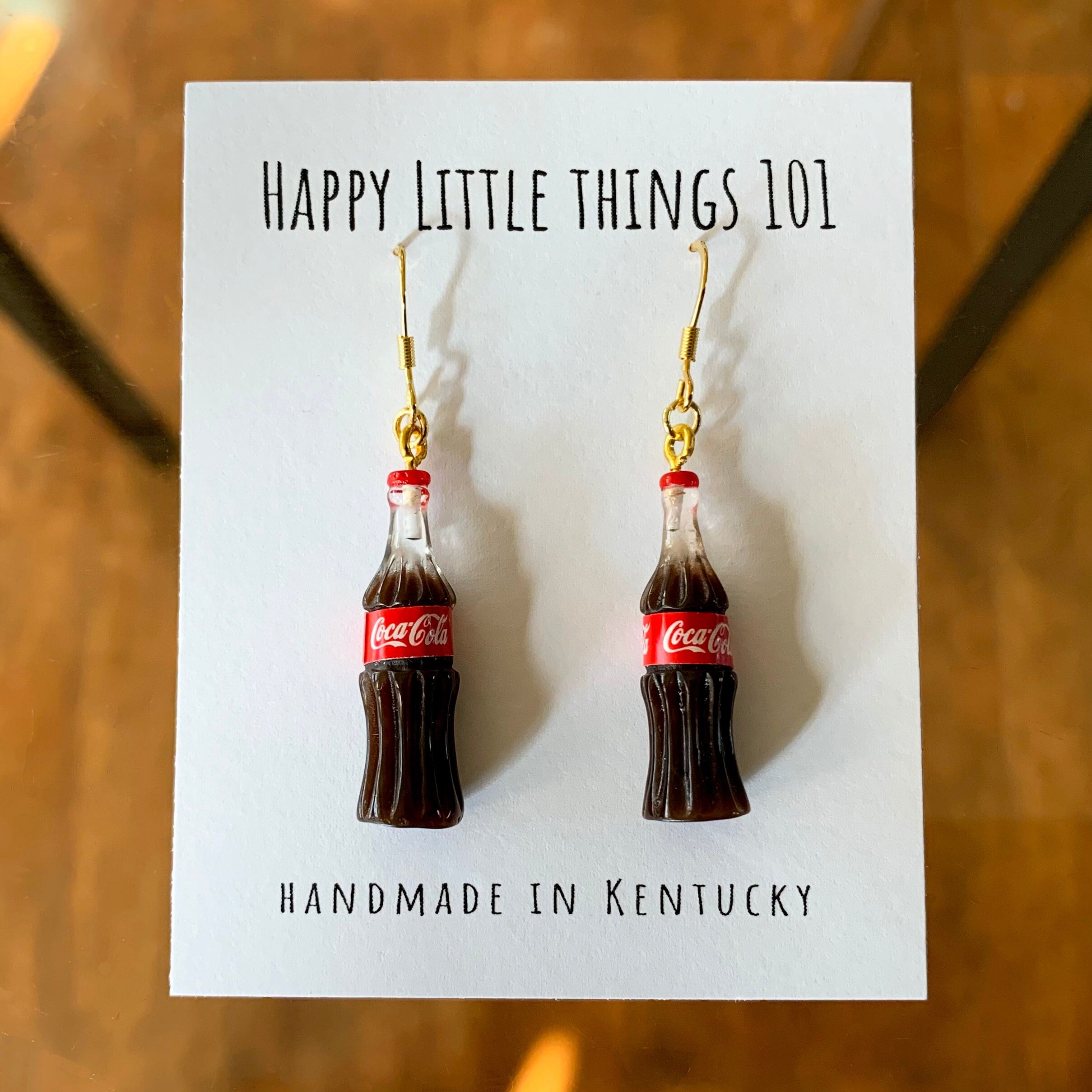 Coca store cola earrings