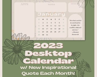 Retro Desert Desktop Wallpaper/Calendar