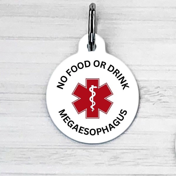 Megaesophagus, Medical Alert Tag for Dogs, Dog Tag for Dogs, Dog ID Tag, Dog Name Tag, Dog Tag, Dog Tag for Collar, Dog ID Tag