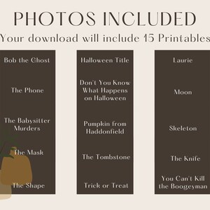 Halloween Art Decor Set of 15 PRINTABLES Halloween Movie Fan Art ...