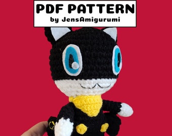 Wzór amigurumi na Monę, Złodziejkę Widmo | Tylko wzór | Angielski | Natychmiastowe pobranie pliku PDF