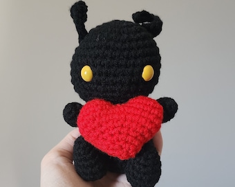 Peluche au crochet Shadow Heartless : Amigurumi du jeu vidéo inspiré de Kingdom Hearts