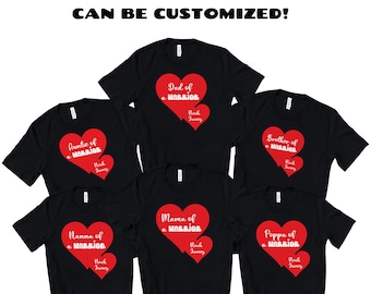 Custom Heart Warrior Support Tshirt, Personalized Heart Warrior Gift, Chd Awareness Shirt For Warrior, Cardiology T , Group Family Shirts